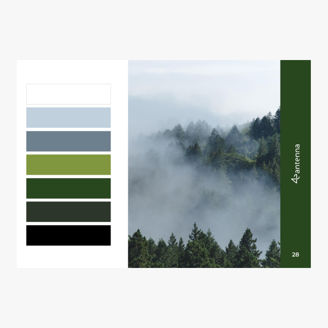 4E antenna brand colors