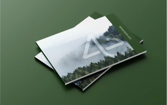Brand book inspired by sustainability for an industrial company
