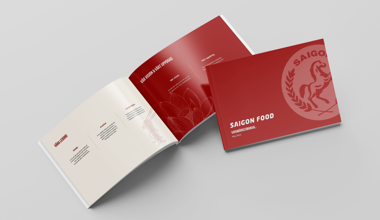 Saigon food brand book mockup
