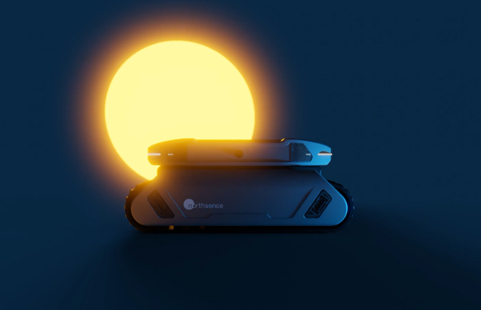 Northsence robot on dark background