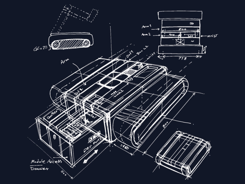 Sketches of robotic platform